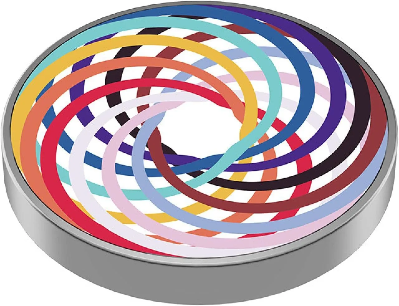 Colorful Glowing Galaxy Starry Sky Decompression top Stainless Steel Toy Luminous Desktop Rotating
