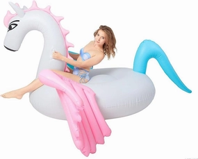 Colorful Horse Inflatable Lianshi Giant Lifebuoy Inflatable Summer Toy Pool for Party