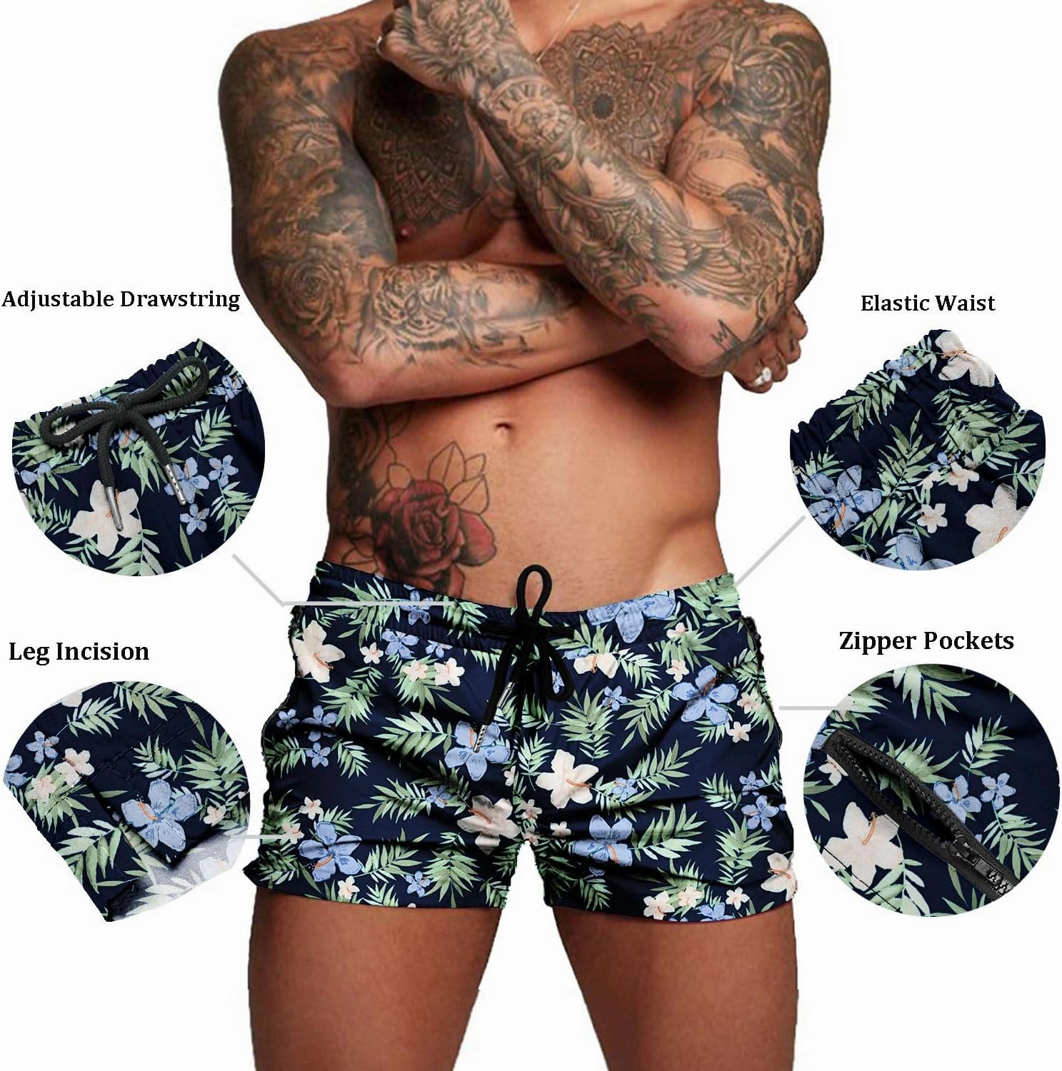COOFANDY Men's Swim Trunk Swimwear Bathing Suit Swimsuit Board Beach Sport Short S-XXL