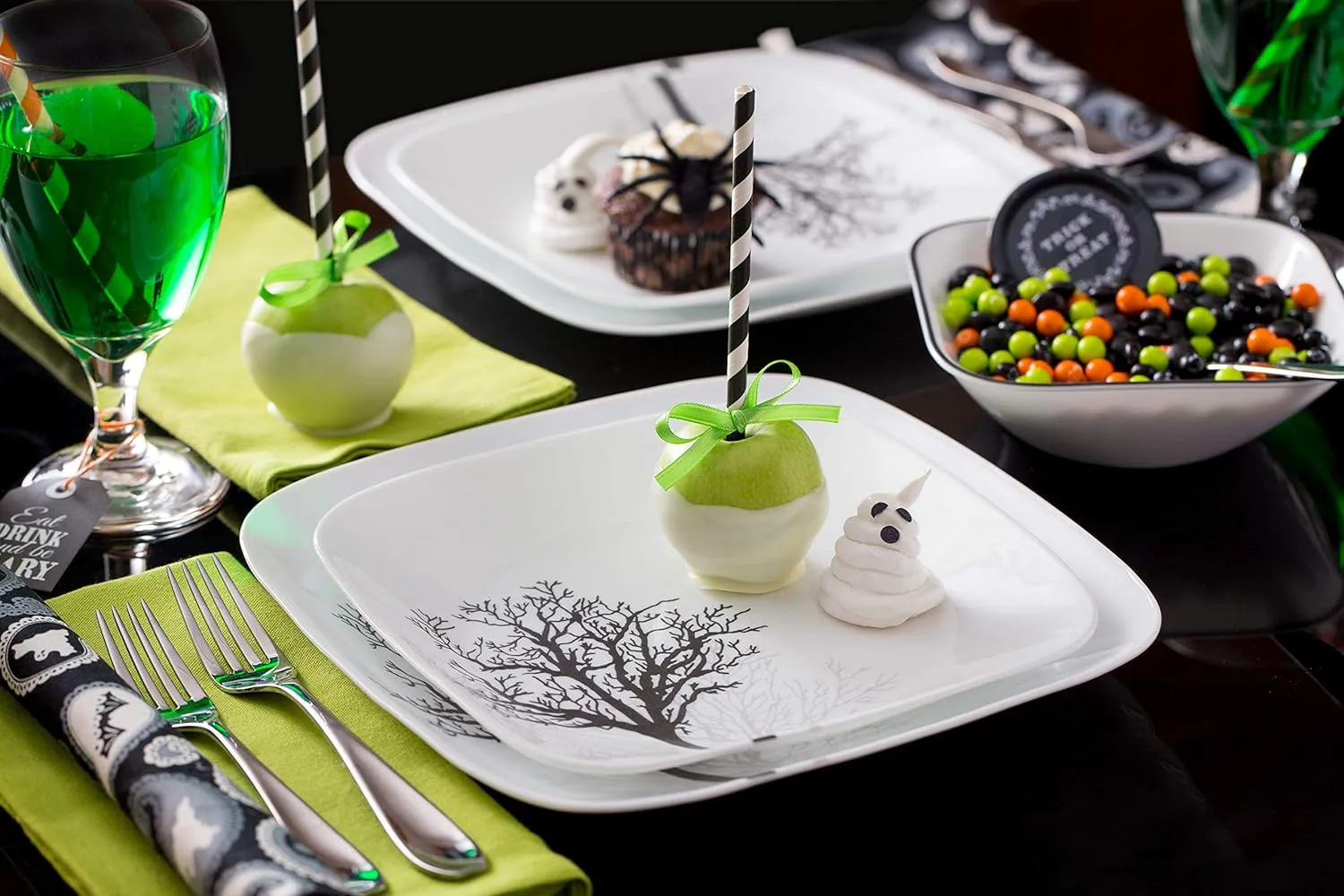 Corelle Vitrelle 18-Piece Service for 6 Dinnerware Set, Triple Layer Glass and Chip Resistant & 4-Pc Meal Bowls Set, Service for 4, Durable and Eco-Friendly 9-1/4-Inch Bowls