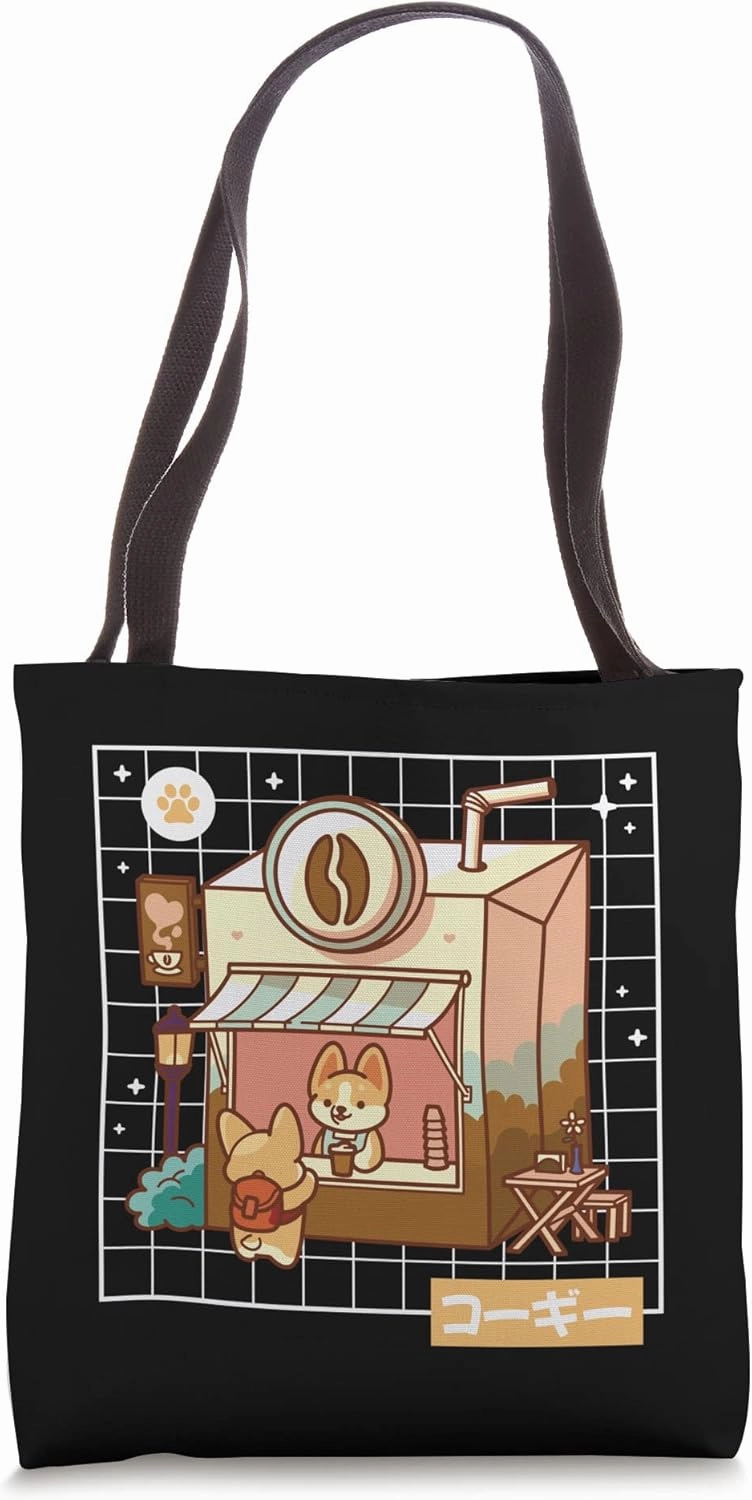 Corgi Dog Lover Kawaii Pembroke Welsh Cute Japanese Anime Tote Bag