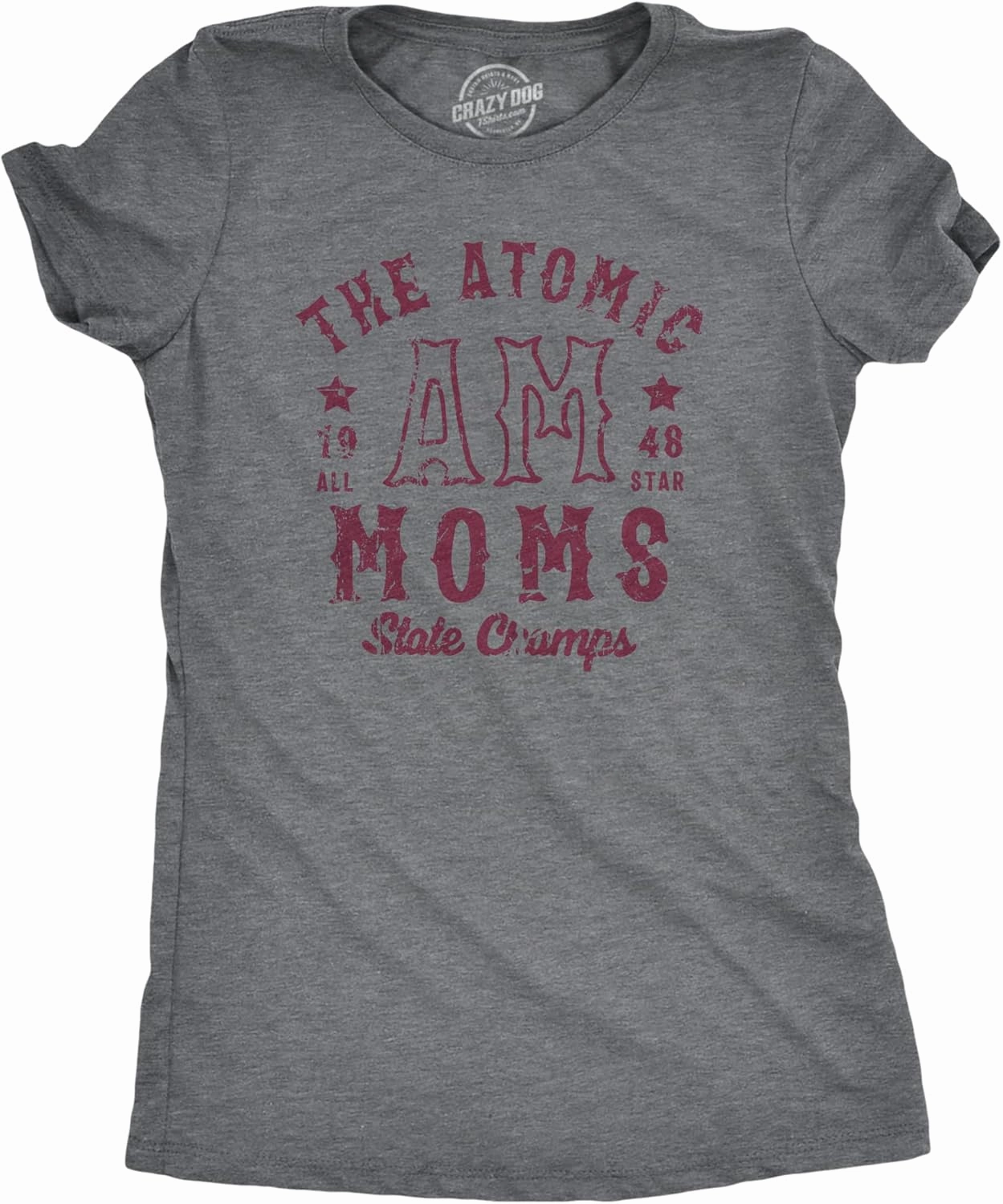 Crazy Dog Womens Funny Mom T Shirts Novelty Sports and Sarcastic Motherhood Tees for Amazing Moms