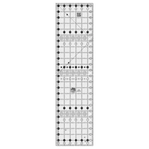 Creative Grids Quilt Ruler 6-1/2in x 24-1/2in Rectangle - CGR24 – Made in USA, Non-Slip Grip Acrylic Quilting, Sewing, Crafting, Patchwork Ruler for Measuring & Cutting Fabric