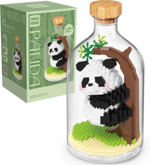 Creative Panda Toy Building Set,Adult Mini Animal Friend Set,Party Favors Gift for Kids,Animal Lovers Office Home Decor Building Block,New Year Easter Birthday Gift for Boys Girls(Climbing)