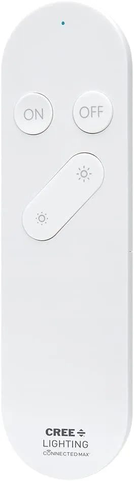 Cree Connected Max Smart Remote Control & Dimmer, Remote Control Dimmer, Compatible with Any Connected Max Smart Bulb, Bluetooth   WiFi, White, 1 Remote