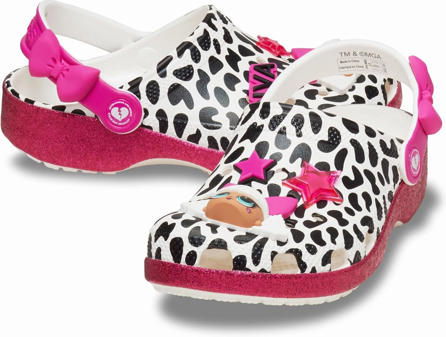 Crocs Kids LOL Surprise Diva Classic Toddler Clogs – Glitter Outsole – EVA Outsole & Midsole – Crocs Comfort™