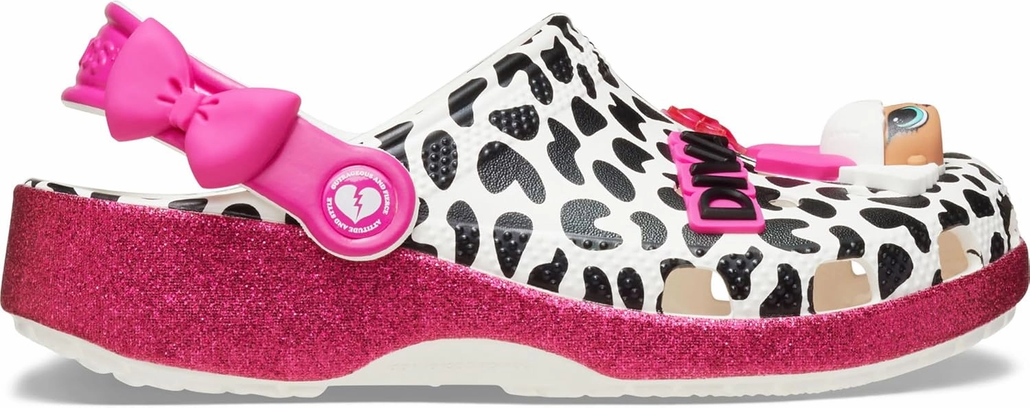 Crocs Kids LOL Surprise Diva Classic Toddler Clogs – Glitter Outsole – EVA Outsole & Midsole – Crocs Comfort™
