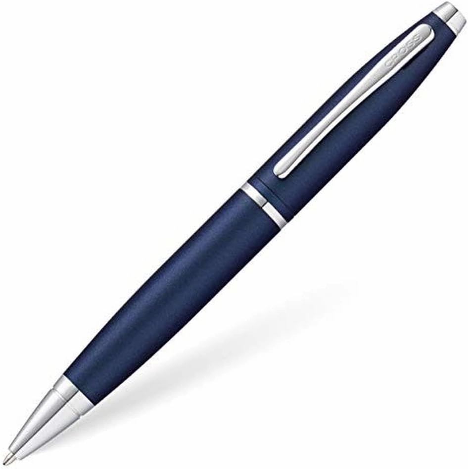 Cross Calais Refillable Ballpoint Pen Presented in a Luxury Gift Box - Medium Point, Black Ink, Matte Metallic Midnight Blue