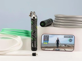 Crossrope AMP 2.0 Smart Jump Rope Set with 1/4 LB, 1/2 LB & 1LB Jump Ropes – Bluetooth-Connected, High-Intensity Jump Rope Fitness Training for High Calorie Burn and Cardio - Membership Required