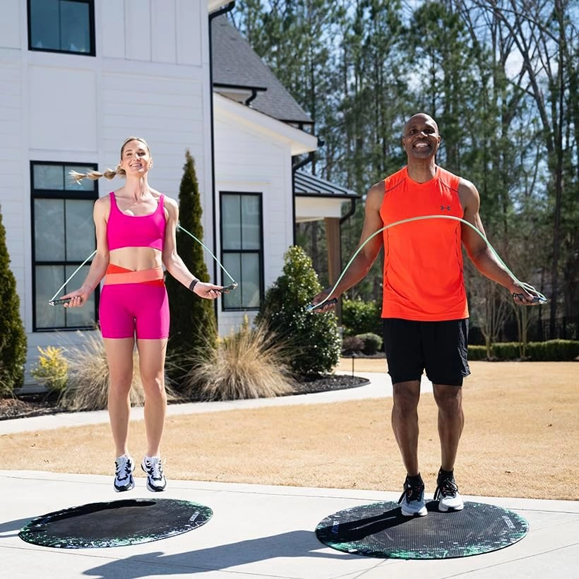 Crossrope AMP 2.0 Smart Jump Rope Set with 1/4 LB, 1/2 LB & 1LB Jump Ropes – Bluetooth-Connected, High-Intensity Jump Rope Fitness Training for High Calorie Burn and Cardio - Membership Required