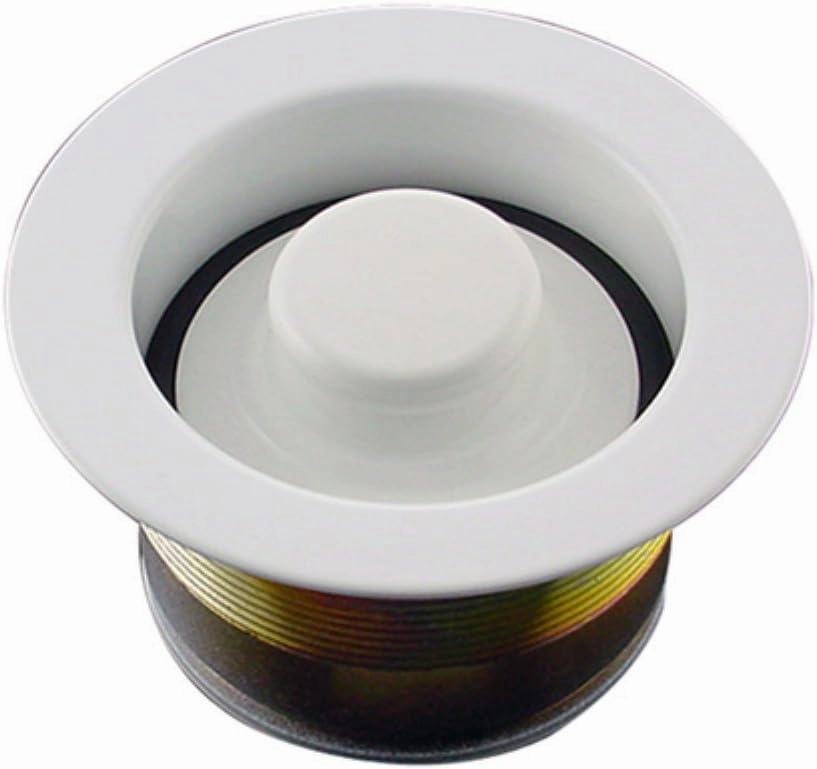 CSFS-WH-93 Custom Color Sink Flange and Stopper Set, White