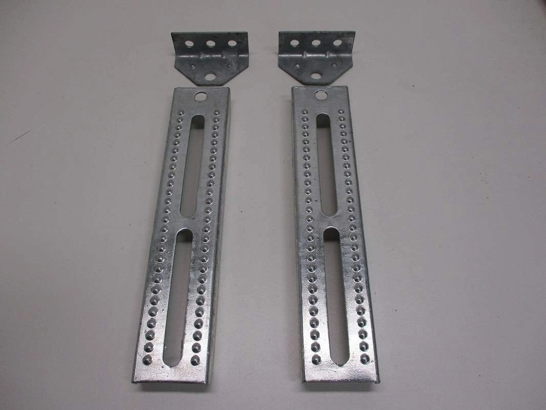 CTW (2) Boat Pontoon Trailer 12" Bolster Bunk Board Adjustable Swivel Bracket Kits