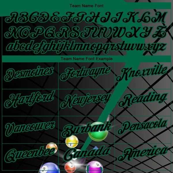 Customize Name,Custom Jersey, Polo Sport, Black Hot Pink 3D Pattern Design Billiards Performance Polo