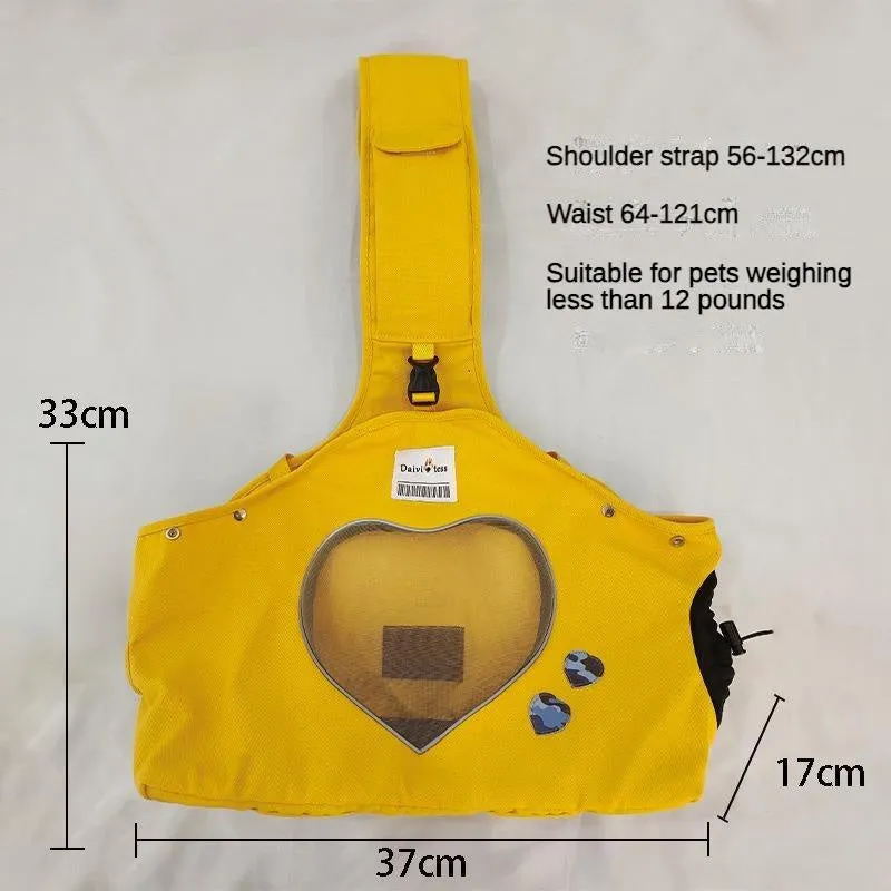 Cute Animal Shaped Pet Canvas Shoulder Bag Carrier for Cats & Dogs