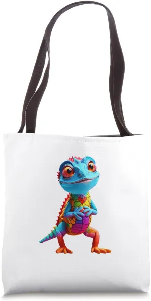 Cute chameleon lizard colour changing arboreal tropical pet Tote Bag