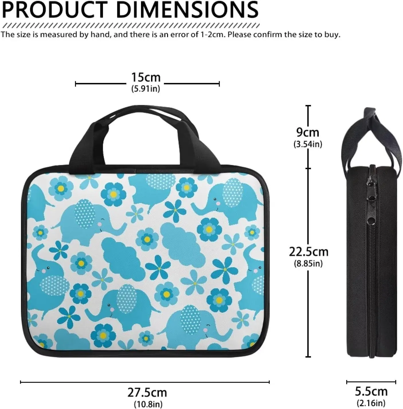 Cute Patterns Bible Cover Bible Case for Women Canvas Bible Tote Bag with Built-in Pocket Handle Church Book Cover