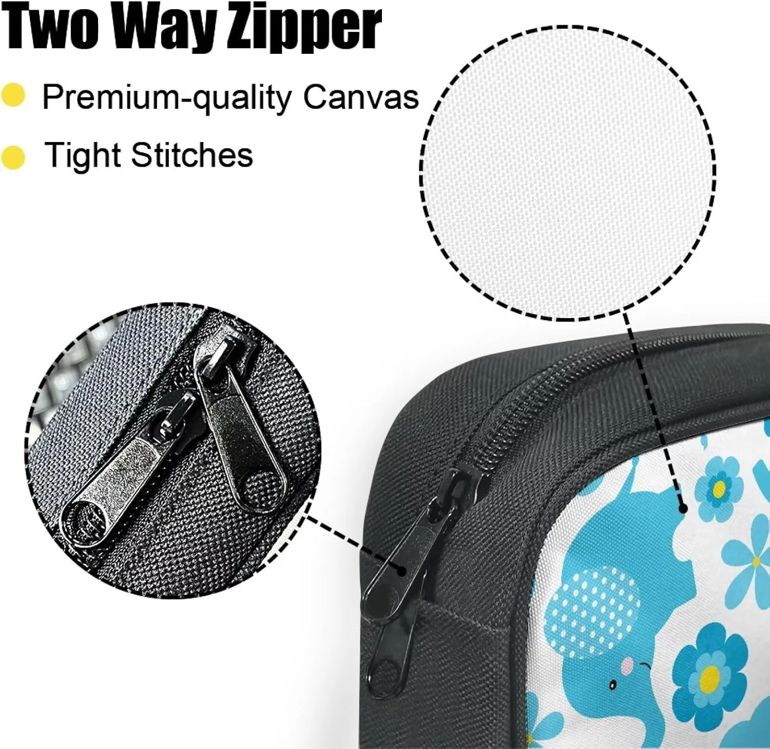 Cute Patterns Bible Cover Bible Case for Women Canvas Bible Tote Bag with Built-in Pocket Handle Church Book Cover