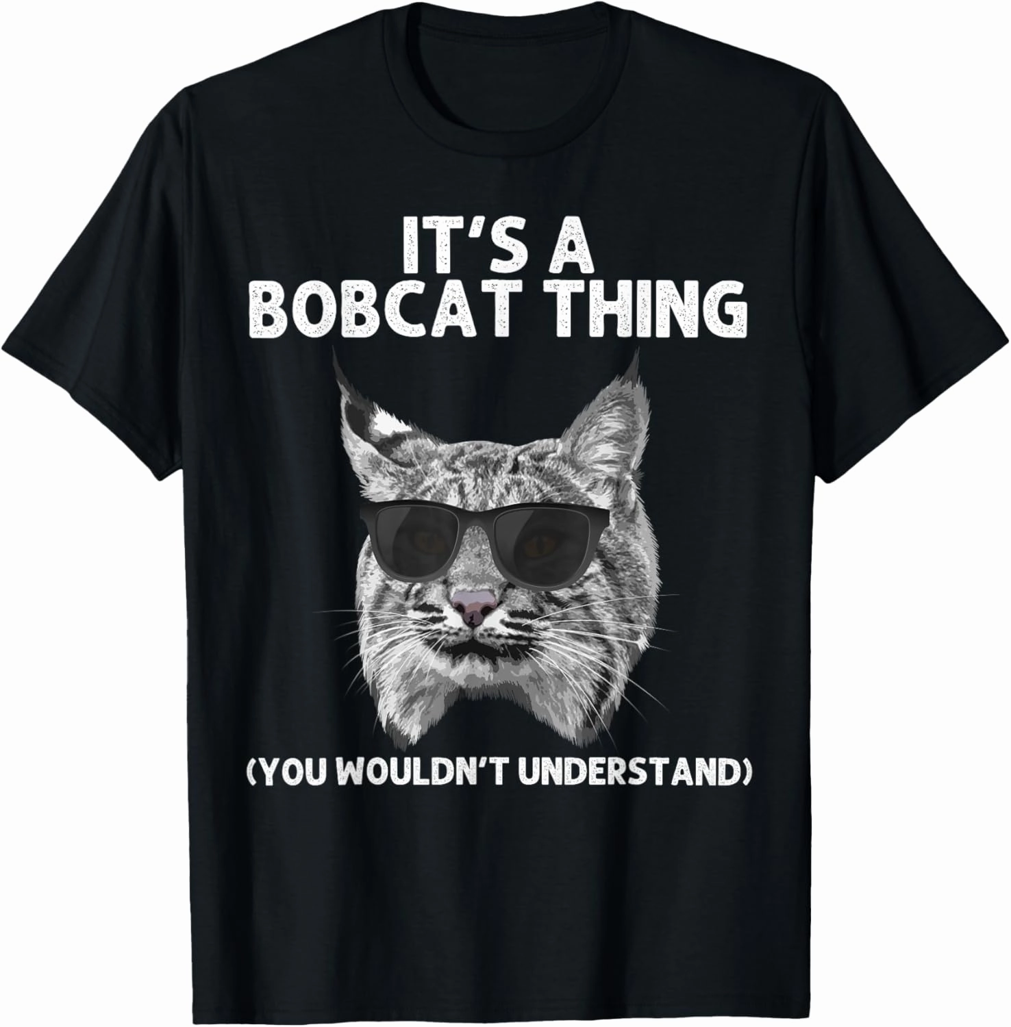 Cute Bobcat Art For Men Women Kids Lynx Animal Bobcat Lover T-Shirt