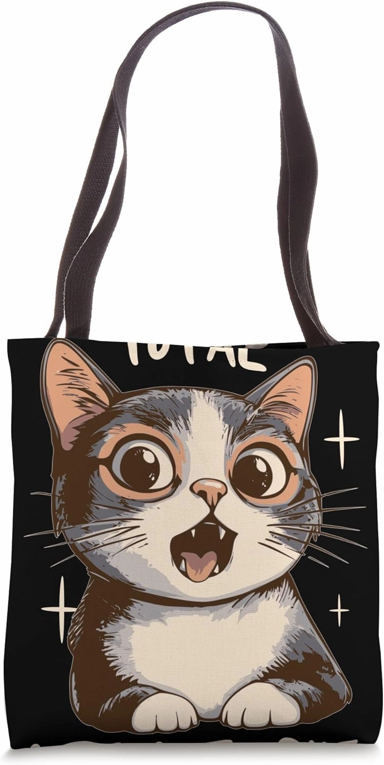 Cute Cat Lover Humor Cat-astrophe Fun Gift Tote Bag