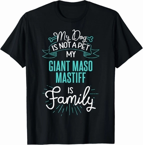 Cute Giant Maso Mastiff Design Family Dog Giftn T-Shirt