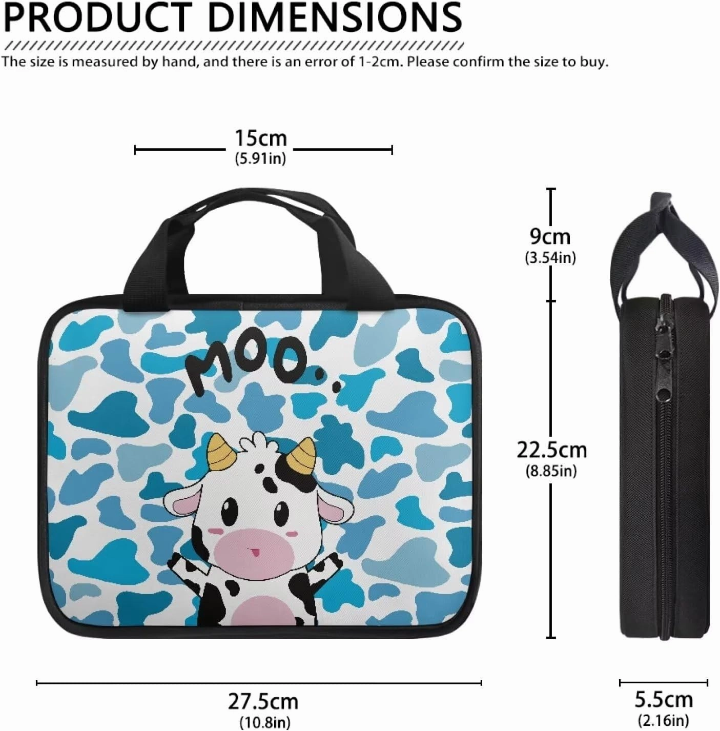 Cute Patterns Bible Cover Bible Case for Women Canvas Bible Tote Bag with Built-in Pocket Handle Church Book Cover