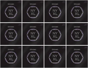 D'Addario NYXL Electric Guitar Strings Medium 11-49 (12 Pack Bundle)