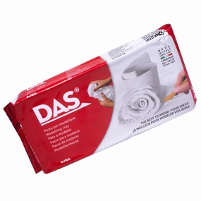 Das Modelling Clay Air-Dry Sculpting No Baking Self Hardening White 500g