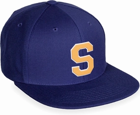 Daxton Classic Snapback White Neon Orange A to Z Letters Flat Bill Visor Cap