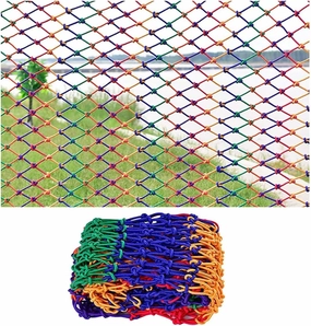 Decorative Fence Net Outdoor Obstacle Course Training Climbing Net Cargo Net for Kids Anti Fall Protection Safety Net Climbing Swingset Stairs Protector Net(Size:1 * 5m,Color:6mm * 5cm)