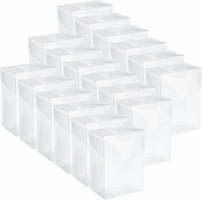 Deekin 18 Packs Deck Cards Box Trading Card Storage Box Case Carrying Case for Family Party Games Supplies(Clear,4 x 2.8 x 2 Inch)