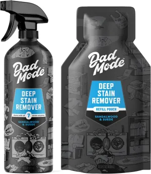 Deep Stain Remover - 16oz Bottle   13.5oz Refill, 7-Enzyme Formula, Sandalwood & Suede Scent, Eco-Friendly, Zero Plastic Waste