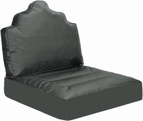 Deep Seat Patio Cushion Set 24 x 24 Inch,Filled with High-Support Sponge  Pearl Cotton,Waterproof & Fade Resistant,with Backrest and Removable Cover,Outdoor Deep Seat Set for Patio Furniture