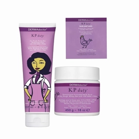 DERMAdoctor KP Bump Eraser Scrub & Peel Pads Kit | Exfoliating Treatment for Dry, Rough, Bumpy Skin and Keratosis Pilaris with 10% AHAs, BHAs   PHAs | Includes Body Scrub and 10 Peel Pads