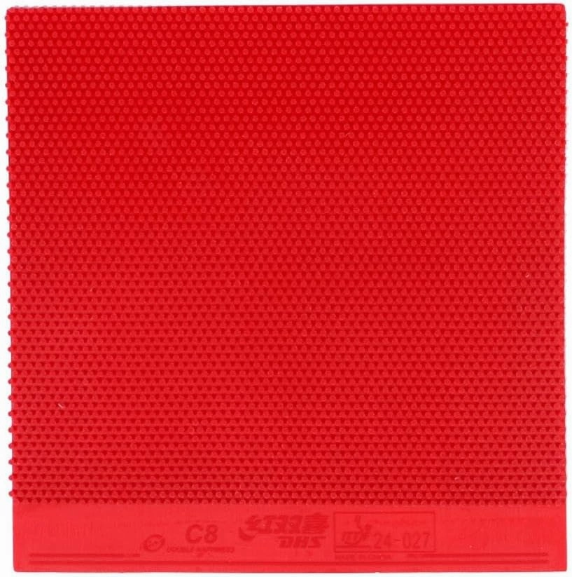 DHS C8(C-8 C8) Pips-Out Table Tennis Rubber, Long Pimples Ping Pong Rubber with 1.0mm Sponge for Defence