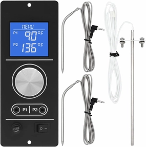 Digital Thermostat Controller for Camp Chef Gen 2 Retro Non-Wi-Fi Pellet Grill PG24-82, Comes with Dual Meat Probes and RTD Temperature Sensor