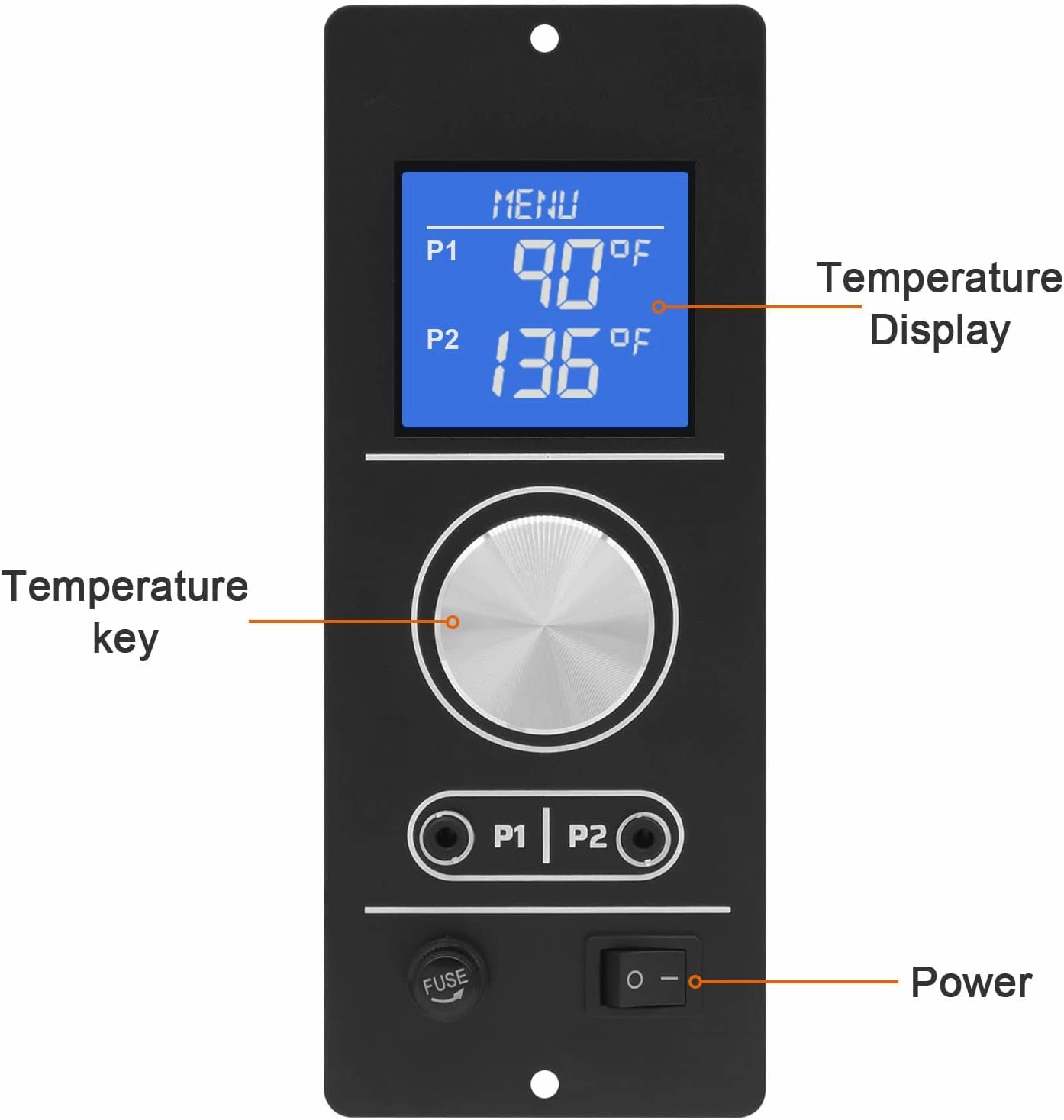 Digital Thermostat Controller for Camp Chef Gen 2 Retro Non-Wi-Fi Pellet Grill PG24-82, Comes with Dual Meat Probes and RTD Temperature Sensor
