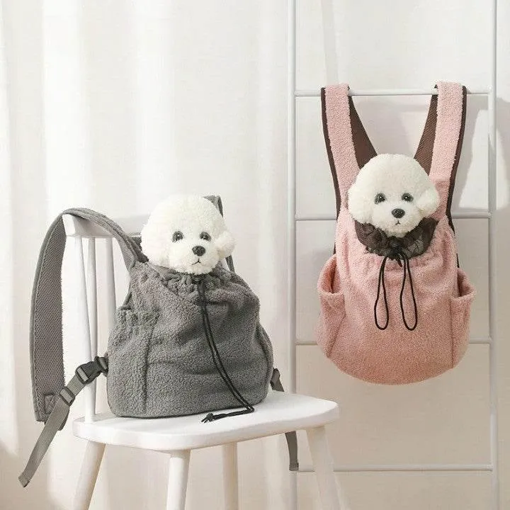 Dog Carrier Backpack - Cute Pet Design for Hiking and Travel