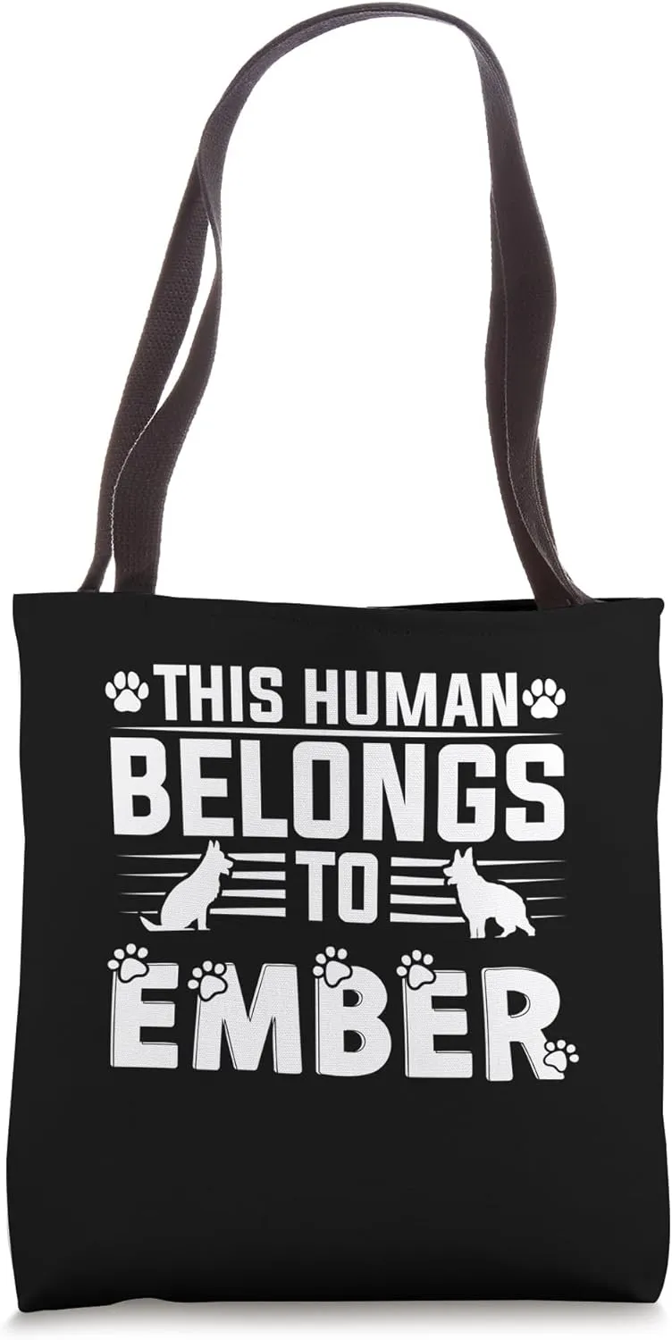 Dog Name Ember Gift Belongs To Pet Dog Ember Tote Bag