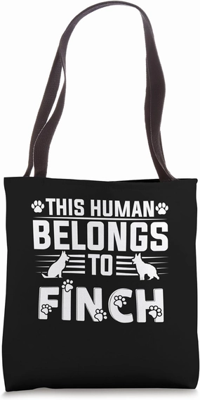 Dog Name Finch Gift Belongs To Pet Dog Finch Tote Bag