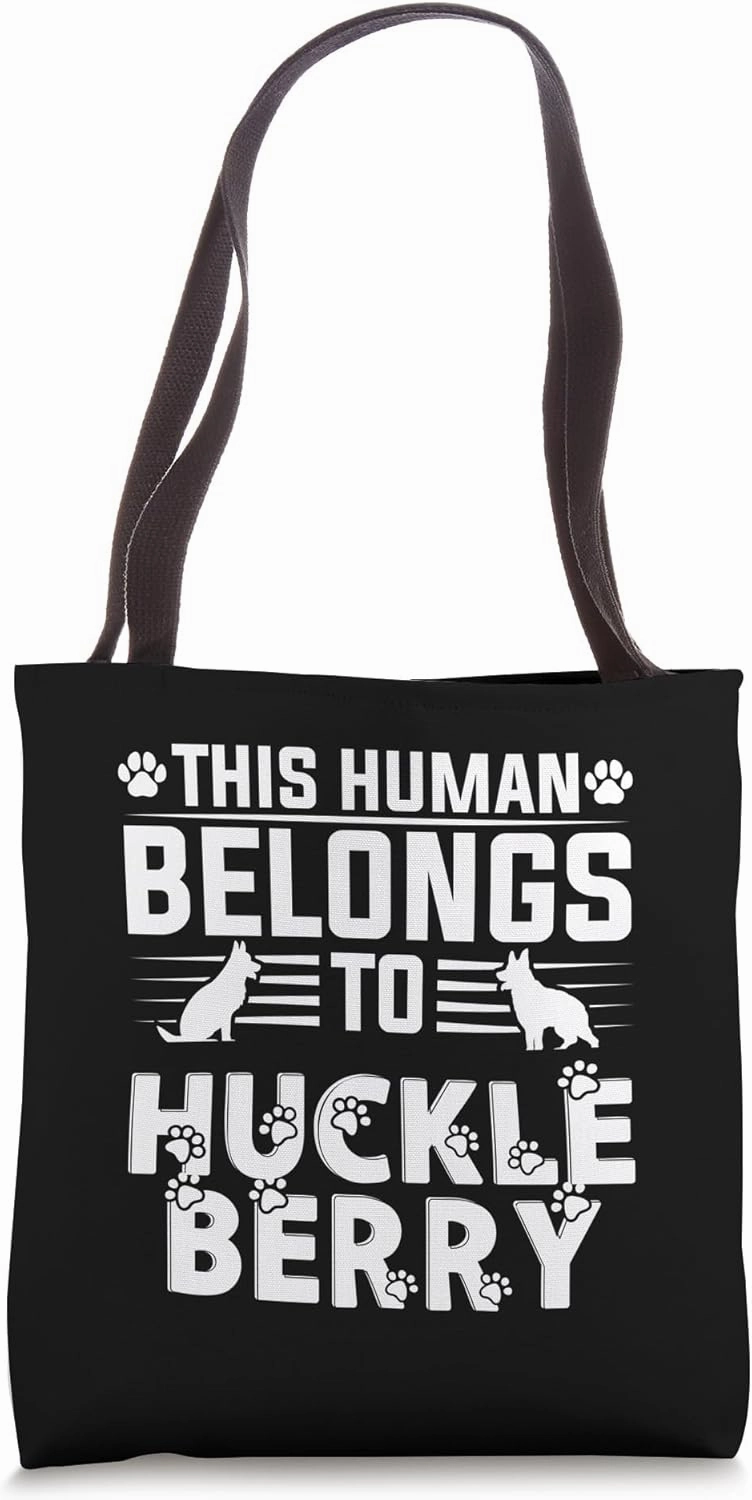 Dog Name Huckleberry Gift Belongs To Pet Dog Huckleberry Tote Bag