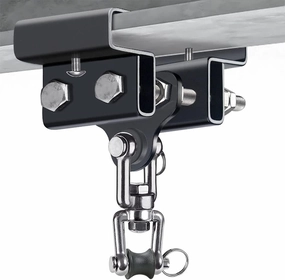 Dolibest Heavy Bag Mount, Punching Bag Hanger, I Beam Hanger, Heavy Bag Hanger for Punching Bag Accessories, Punching Bag Bracket, Beam Hanger with Swivel Hook, Ceiling Mount for Boxing Bag