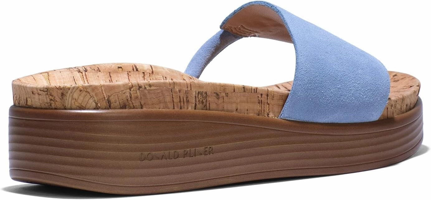 Donald J Pliner Women's Fifi Suede, Slide, Platform Shoes, Comfortable Sandals