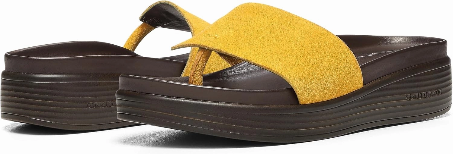 Donald J Pliner Women's Fifi Suede, Slide, Platform Shoes, Comfortable Sandals