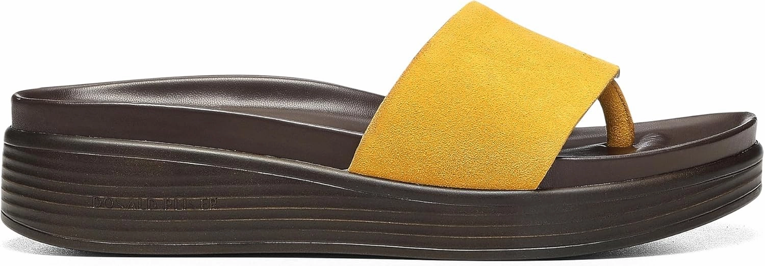 Donald J Pliner Women's Fifi Suede, Slide, Platform Shoes, Comfortable Sandals