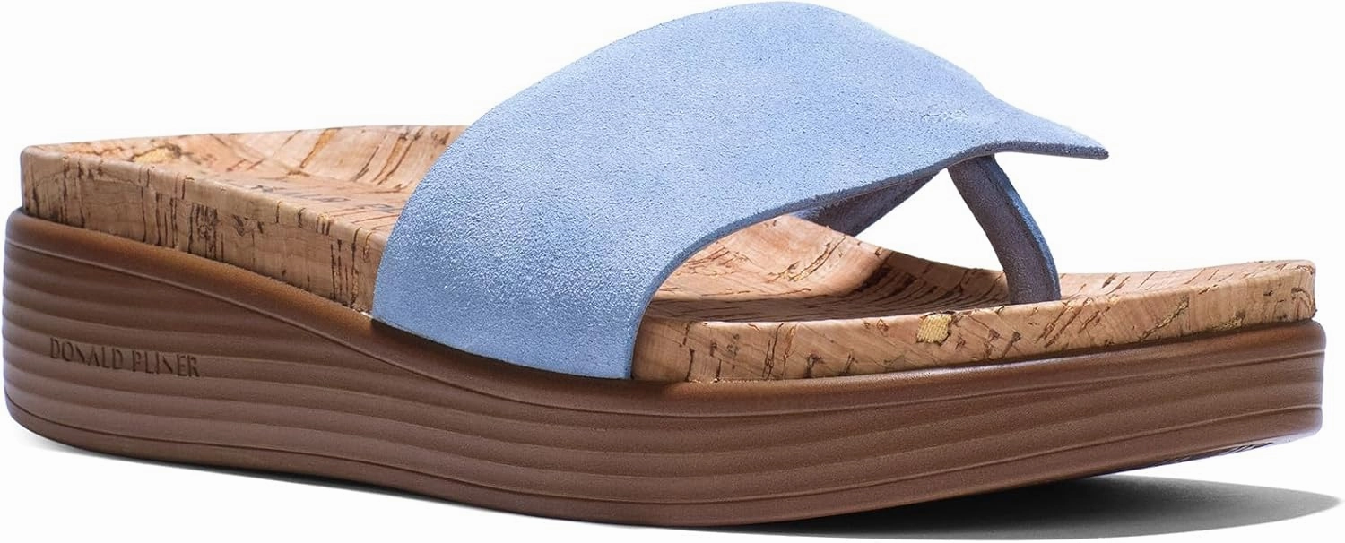 Donald J Pliner Women's Fifi Suede, Slide, Platform Shoes, Comfortable Sandals
