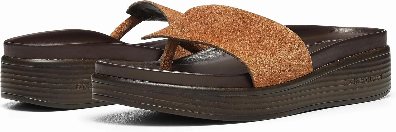 Donald J Pliner Women's Fifi Suede, Slide, Platform Shoes, Comfortable Sandals
