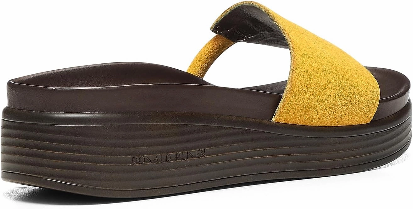 Donald J Pliner Women's Fifi Suede, Slide, Platform Shoes, Comfortable Sandals