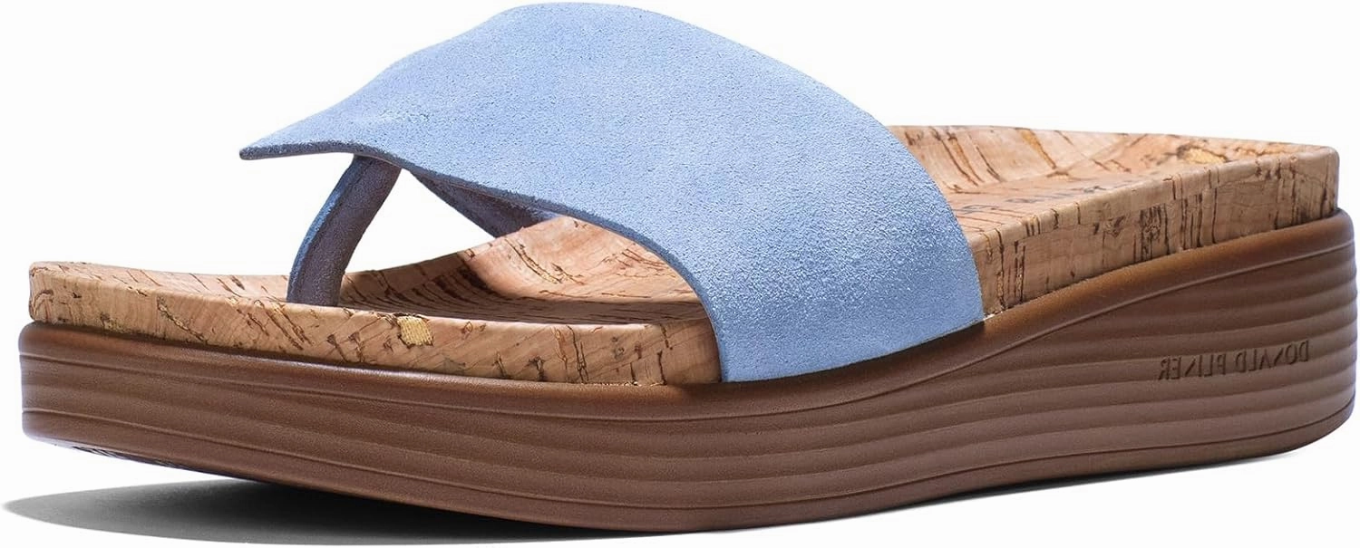 Donald J Pliner Women's Fifi Suede, Slide, Platform Shoes, Comfortable Sandals