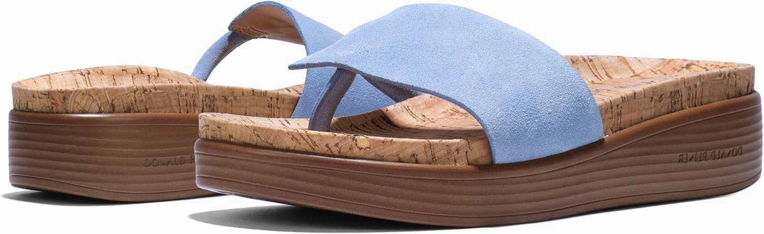 Donald J Pliner Women's Fifi Suede, Slide, Platform Shoes, Comfortable Sandals