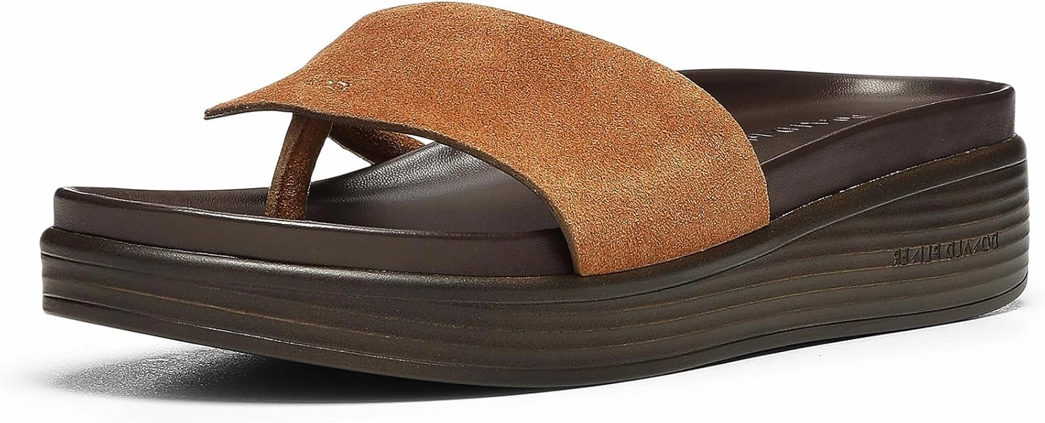 Donald J Pliner Women's Fifi Suede, Slide, Platform Shoes, Comfortable Sandals